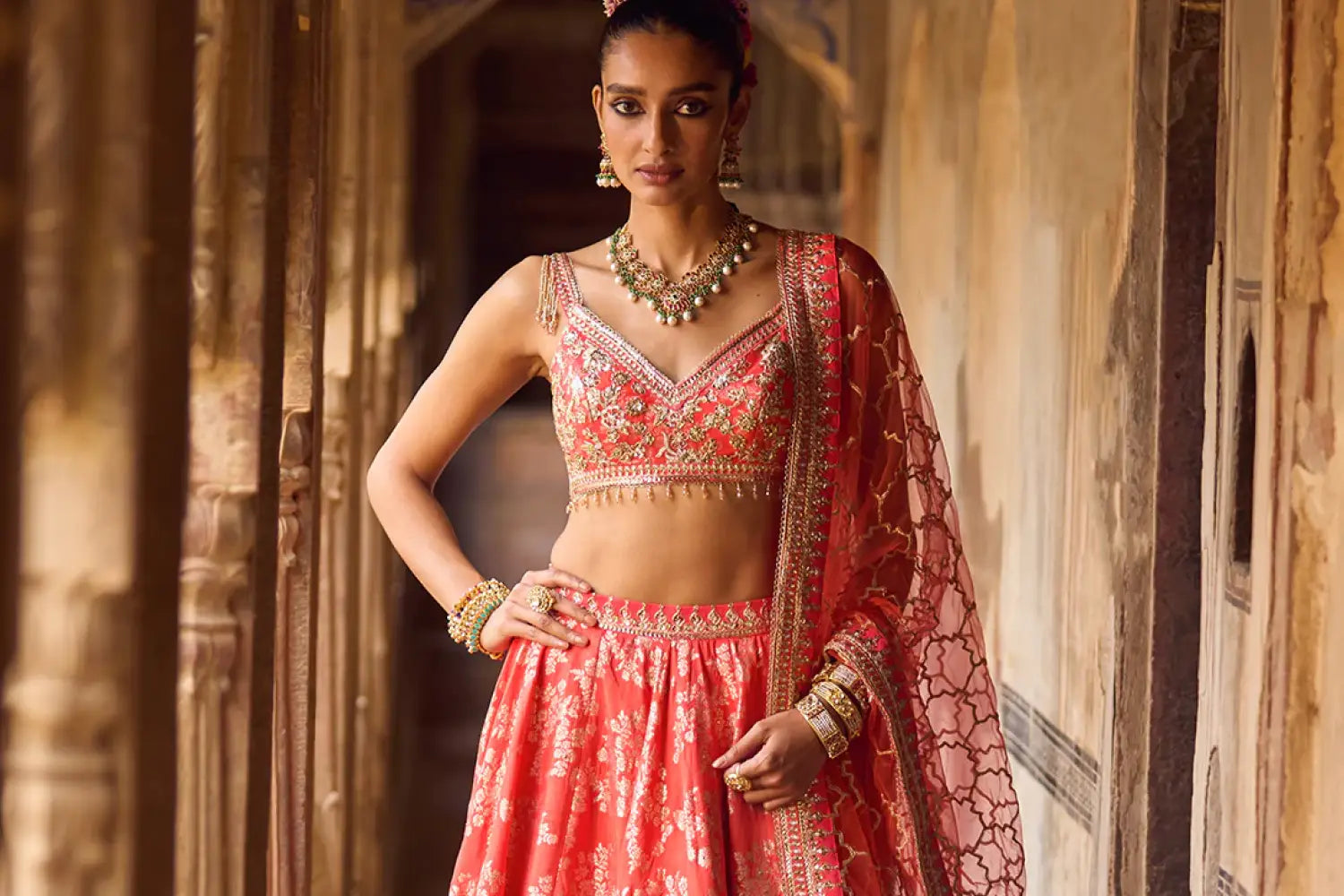 Luxury V-neck Anarkali Gown Kurti Pant Dupatta Indian Diwali Dress Women  Salwar Kameez
